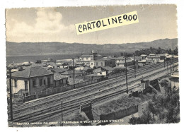 Calabria-reggio Calabria-catona Frazione Di Reggio Calabria Veduta Ferrovia E Case Frazione Catona Anni 50 60 - Altri & Non Classificati