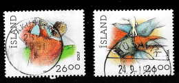 1991 Sport  Michel IS 749 - 750 Stamp Number IS 706 - 707 Yvert Et Tellier IS 702 - 703 Used - Oblitérés