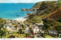 43004931 St Agnes Cornwall Panorama Beach Coast  - Sonstige & Ohne Zuordnung