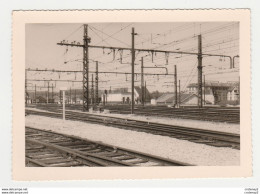 PHOTO Originale Dentelée Des Années 60 TRAIN Voies Ferrées En Gare SNCF De 77 MONTEREAU - Eisenbahnen