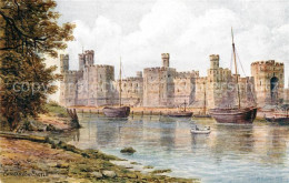 43004919 Carnarvon Castle Painting Gwynedd - Autres & Non Classés