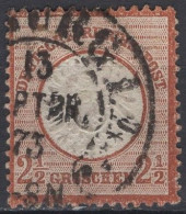 Germany, Empire - Definitive - 2½ Gr - Coat Of Arms - Mi 21a - 1872 - Used Stamps