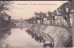 MONYARGIS - Le Canal - Boulevard Du Rempart - Montargis