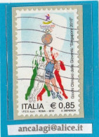 USATI ITALIA 2010 - Ref.1168 "GIOCHI OLIMPICI DELLA GGIOVENTU' " 1 Val. - - 2001-10: Afgestempeld