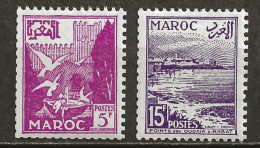 MAROC Colo:, **,*, N° YT 331 Et 332 Ch.., TB - Unused Stamps