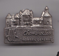 Pin's Chamerolles Conseil Général Du Loiret Dpt 45 Réf 7292JL - Steden