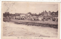 85.  CROIX DE VIE.  CPA. UN COIN DE LA PLAGE. ANNEE 1945 + TEXTE - Saint Gilles Croix De Vie