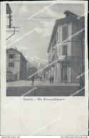 Az376 Cartolina Sondrio Citta' Via Circonvallazione 1923 Scollata Rifilata - Sondrio