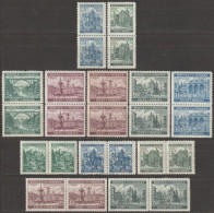 009/ Pof. 41-42,44-48, Pairs - Unused Stamps