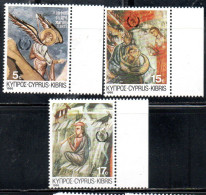 CYPRUS CIPRUS CIPRO 1986 CHRISTMAS NATALE NOEL WEIHNACHTEN NAVIDAD COMPLETE SET SERIE COMPLETA MNH - Nuevos