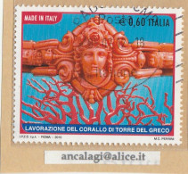 USATI ITALIA 2010 - Ref.1170 "LAVORAZIONE DEL CORALLO" 1 Val. - - 2001-10: Usados
