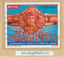 USATI ITALIA 2010 - Ref.1170A "LAVORAZIONE DEL CORALLO" 1 Val. - - 2001-10: Afgestempeld