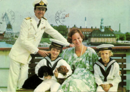 Denmark, Queen Margrethe II, Prince Consort Henrik And Family (1970s) Postcard 1 - Dinamarca