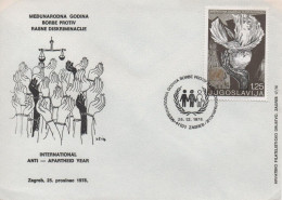 Yugoslavia, International Anti - Apartheid Year 1978 - Cartas & Documentos