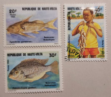 Haute Volta YT 601 à 603 **/o Poissons  Pêche - Upper Volta (1958-1984)