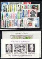 Monaco - Année 1987 N** MNH Luxe Complète , YV 1562 à 1613 , 52 Timbres , Cote 132 Euros - Full Years