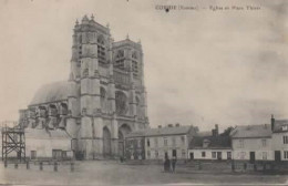 CORBIE, EGLISE ET PLACE THIERS, RESTAURANT DE LA PLACE, PERSONNAGES REF 15782 - Corbie