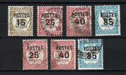 MONACO 1937:  Lot D' Obl. - Used Stamps