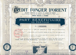 CRÉDIT FONCIER D'ORIENT - Asie