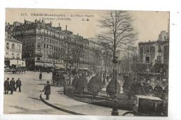 Paris 9ème Arr (75) : Place Pigalle Prise D'un Fiacre En 1909 (animé) PF. - Arrondissement: 09