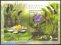 Malaysia 2002 Water Plants S/s, Mint NH, Nature - Flowers & Plants - Other & Unclassified