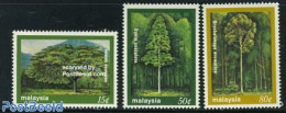 Malaysia 1981 Trees 3v, Mint NH, Nature - Trees & Forests - Rotary, Lions Club