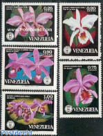 Venezuela 1971 Orchids 5v, Mint NH, Nature - Flowers & Plants - Orchids - Venezuela