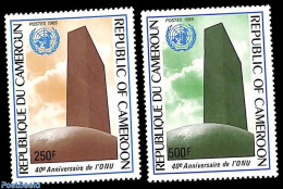 Cameroon 1985 United Nations 2v, Mint NH, History - United Nations - Camerun (1960-...)