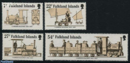 Falkland Islands 1985 Camber Railway 4v, Mint NH, Transport - Railways - Trenes