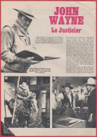 John Wayne Le Justicier. Cinéma. Western. Film. Reportage. 1970. - Historische Dokumente