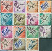 Guinea, Republic 1963 Sport 15v, Mint NH, Sport - Basketball - Boxing - Cycling - Kayaks & Rowing - Sport (other And M.. - Basketball