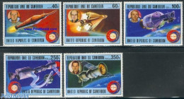 Cameroon 1977 Apollo-Soyuz 5v, Mint NH, Transport - Space Exploration - Camerún (1960-...)