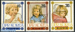 Korea, North 1982 Birth Of William 3v, Gold Overprints, Mint NH, History - Charles & Diana - Kings & Queens (Royalty) - Familles Royales