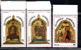 GREECE GRECIA HELLAS 1986 CHRISTMAS NATALE NOEL NAVIDAD WEIHNACHTEN NATAL COMPLETE SET SERIE COMPLETA MNH - Nuovi