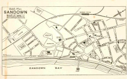 42716213 Sandown Isle Of Wight Sketch Plan Isle Of Wight - Autres & Non Classés