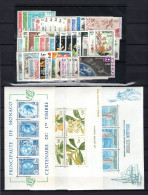 Monaco - Année Complète 1985 N** MNH Luxe - YV 1456 à 1509 , 54 Timbres , Cote 119 Euros - Komplette Jahrgänge