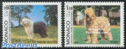 Monaco 1982 Dog Exposition 2v, Mint NH, Nature - Dogs - Nuevos