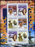 Guinea, Republic 2008 400 Years Quebec 6v M/s, Mint NH, Sport - Transport - Autosports - Automobiles - Ships And Boats - Automobili