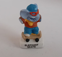 FEVE - FEVES - "LES ANIMAUX SPORTIFS" - MAT -  ELEPHANT SKATE - Animali