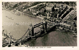 42715204 London Tower Bridge And Tower Of London Air View - Otros & Sin Clasificación