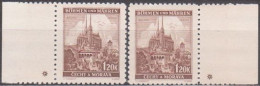 016/ Pof. 43; Border Stamps. Plate Mark + - Nuovi