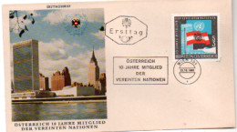 Österreich 1965 MiNr.: 1197 United Nations UN; Austria FDC Scott: 754  YT: 1032 Sg: 1459 - FDC