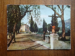 CPSM   Timbre Stamp 1964 MENTON ND DE L'ANNONCIADE LA CHAPELLE LA TERRASSE ET LES MONTAGNES - Menton