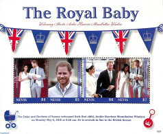 Nevis 2019 The Royal Baby 4v M/s, Mint NH, History - Kings & Queens (Royalty) - Case Reali