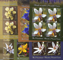 Romania 2019 Mountain Flowers 6 M/s, Mint NH, Nature - Flowers & Plants - Ongebruikt