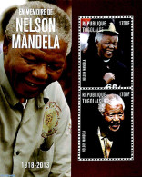 Togo 2014 Nelson Mandela 2v M/s, Mint NH, History - Nobel Prize Winners - Politicians - Nelson Mandela - Nobel Prize Laureates