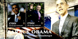 Togo 2014 Barack Obama S/s, Mint NH, History - American Presidents - Politicians - Togo (1960-...)