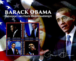 Togo 2014 Barack Obama 4v M/s, Mint NH, History - American Presidents - Politicians - Togo (1960-...)