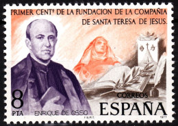 SPAIN 1977 Religion: Society Santa Teresa De Jesus Centenary. Heraldry, MNH - Theologians