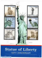 Saint Vincent 2016 Statue Of Liberty 6v M/s, Mint NH, Art - Sculpture - Beeldhouwkunst